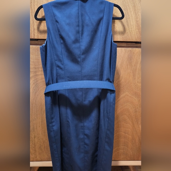 Calvin Klein Vintage Blue Dress with Belt - Picture 4 of 5